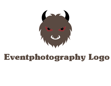 Minotaur icon or demon face logo