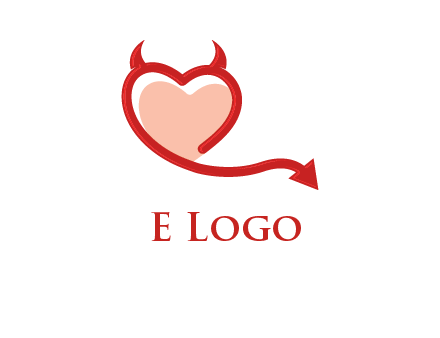 devil with heart logo