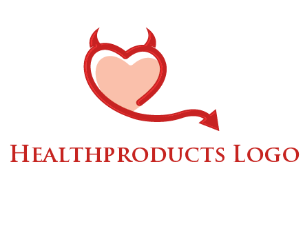 devil with heart logo