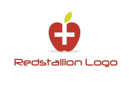 apple with health care cross logo