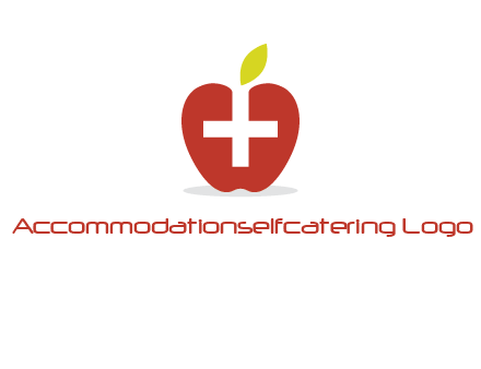 apple with health care cross logo