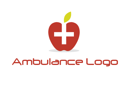 apple with health care cross logo