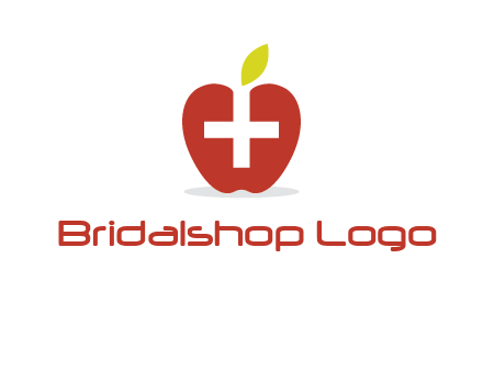 apple with health care cross logo