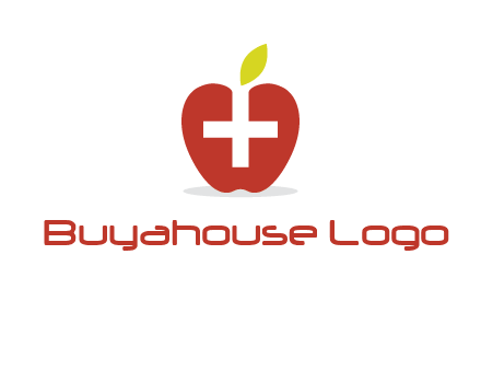 apple with health care cross logo