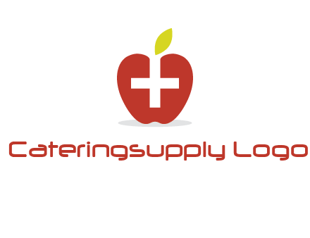 apple with health care cross logo