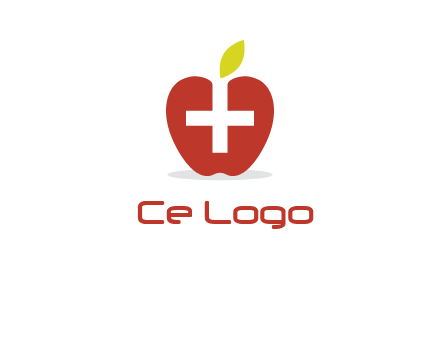 apple with health care cross logo