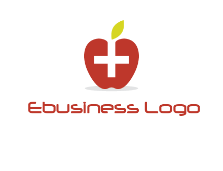 apple with health care cross logo