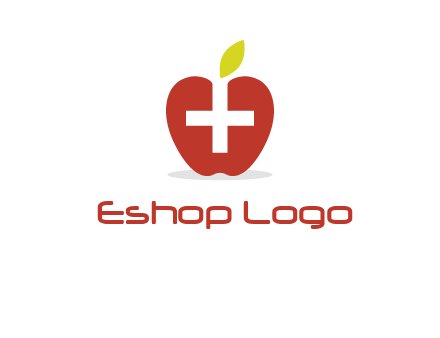 apple with health care cross logo