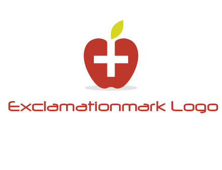 apple with health care cross logo