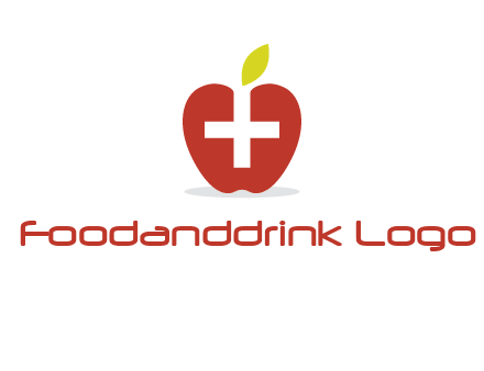 apple with health care cross logo