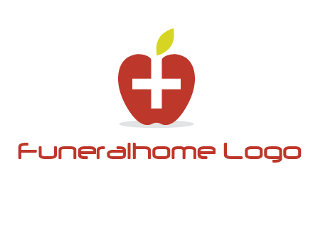 apple with health care cross logo