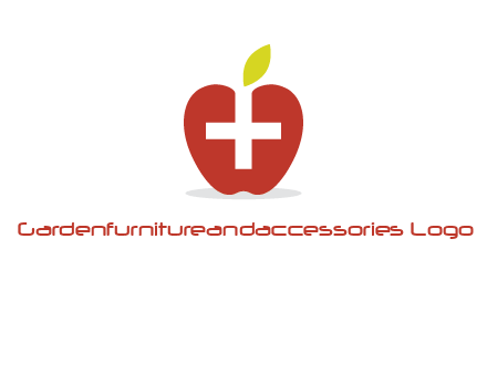 apple with health care cross logo