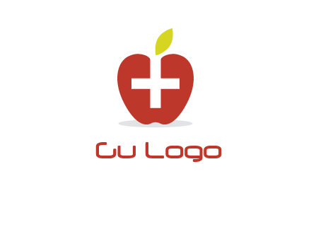 apple with health care cross logo