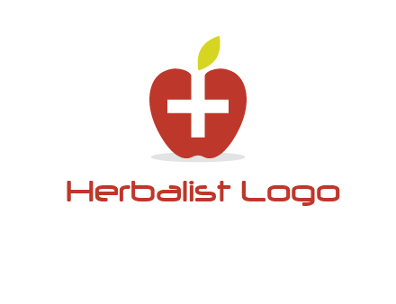 apple with health care cross logo