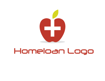 apple with health care cross logo