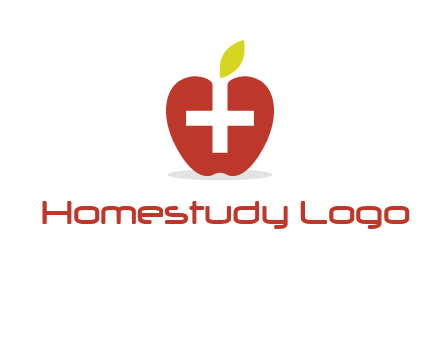 apple with health care cross logo