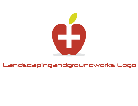 apple with health care cross logo