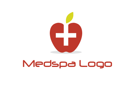 apple with health care cross logo