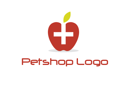 apple with health care cross logo