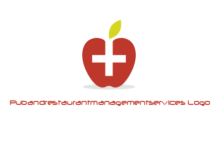 apple with health care cross logo