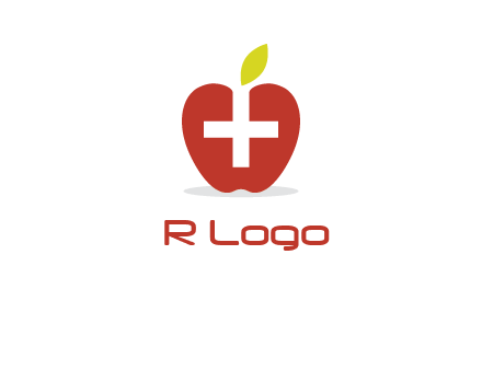 apple with health care cross logo