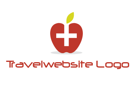 apple with health care cross logo