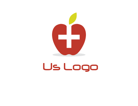 apple with health care cross logo