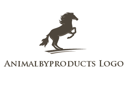 silhouette of a horse logo