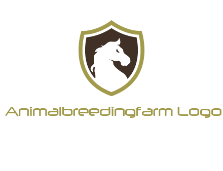 horse in shield logo