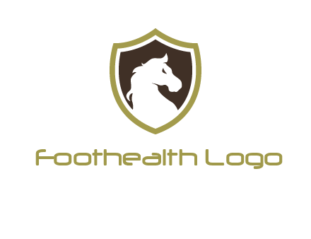 horse in shield logo