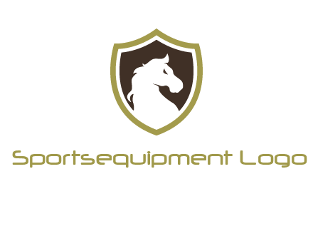 horse in shield logo