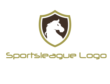 horse in shield logo