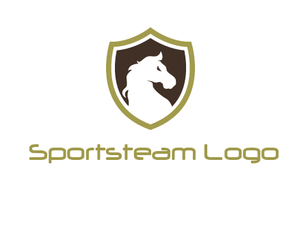 horse in shield logo