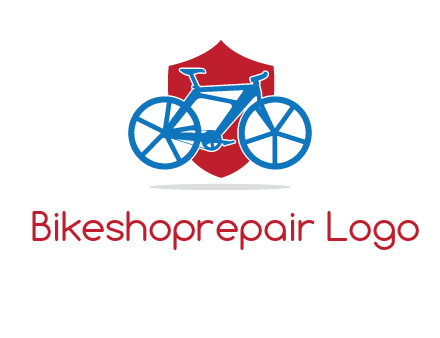 bicycle over a shield logo