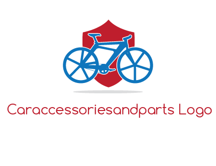 bicycle over a shield logo