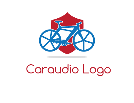 bicycle over a shield logo