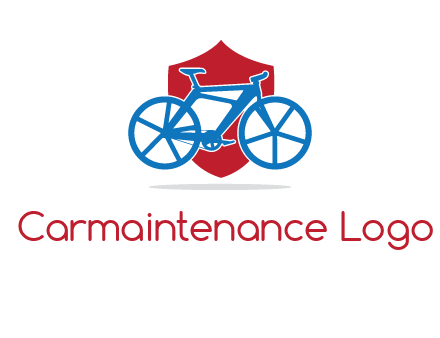 bicycle over a shield logo