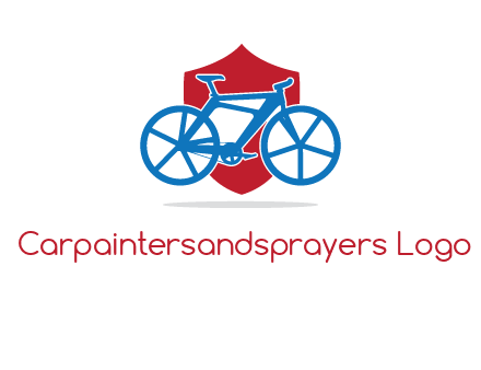 bicycle over a shield logo