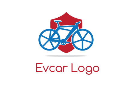 bicycle over a shield logo