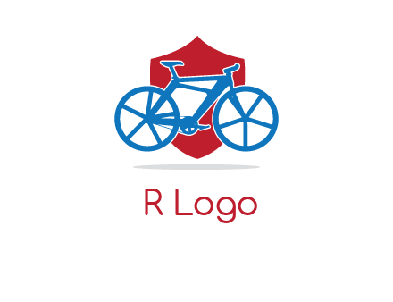 bicycle over a shield logo