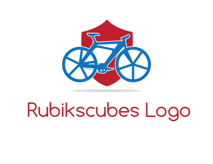 bicycle over a shield logo