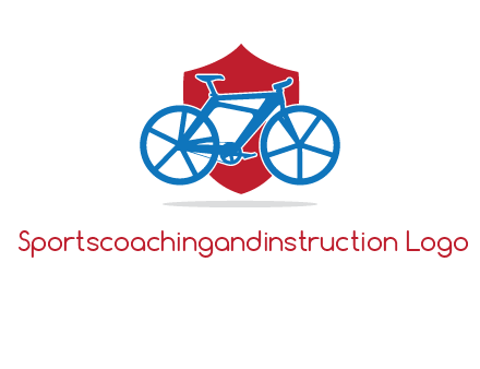 bicycle over a shield logo