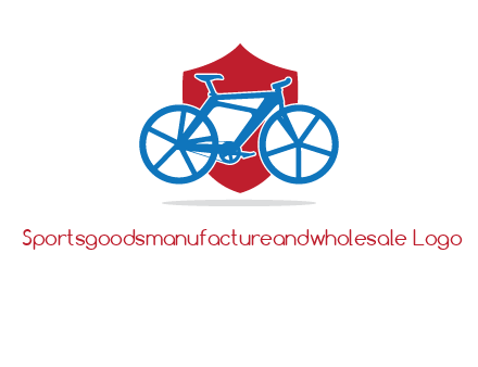 bicycle over a shield logo