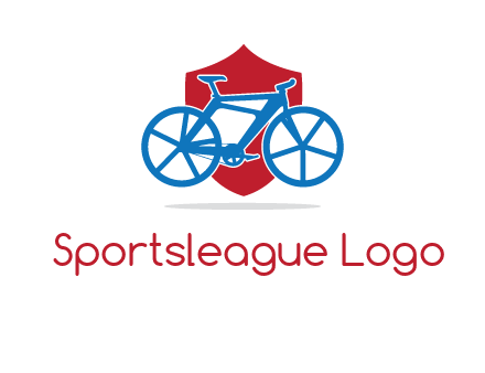 bicycle over a shield logo