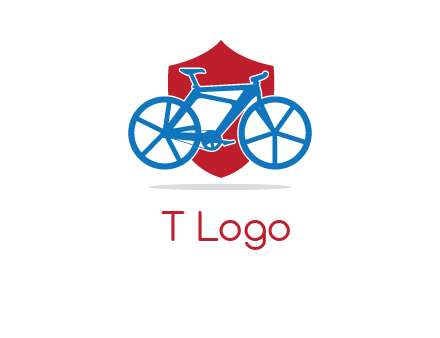 bicycle over a shield logo