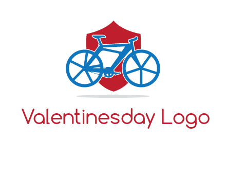 bicycle over a shield logo