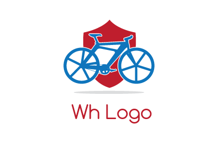 bicycle over a shield logo