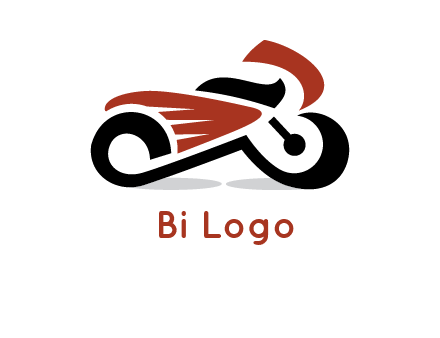 abstract motorbike logo