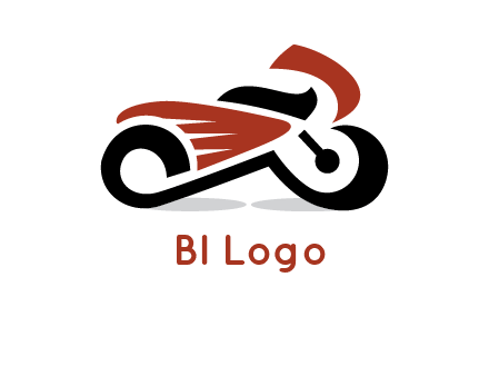 abstract motorbike logo