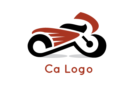 abstract motorbike logo